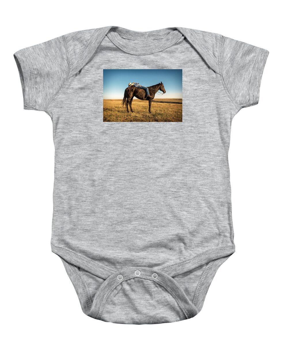 Cowgirl Baby Onesie featuring the photograph Taking a Snooze by Todd Klassy