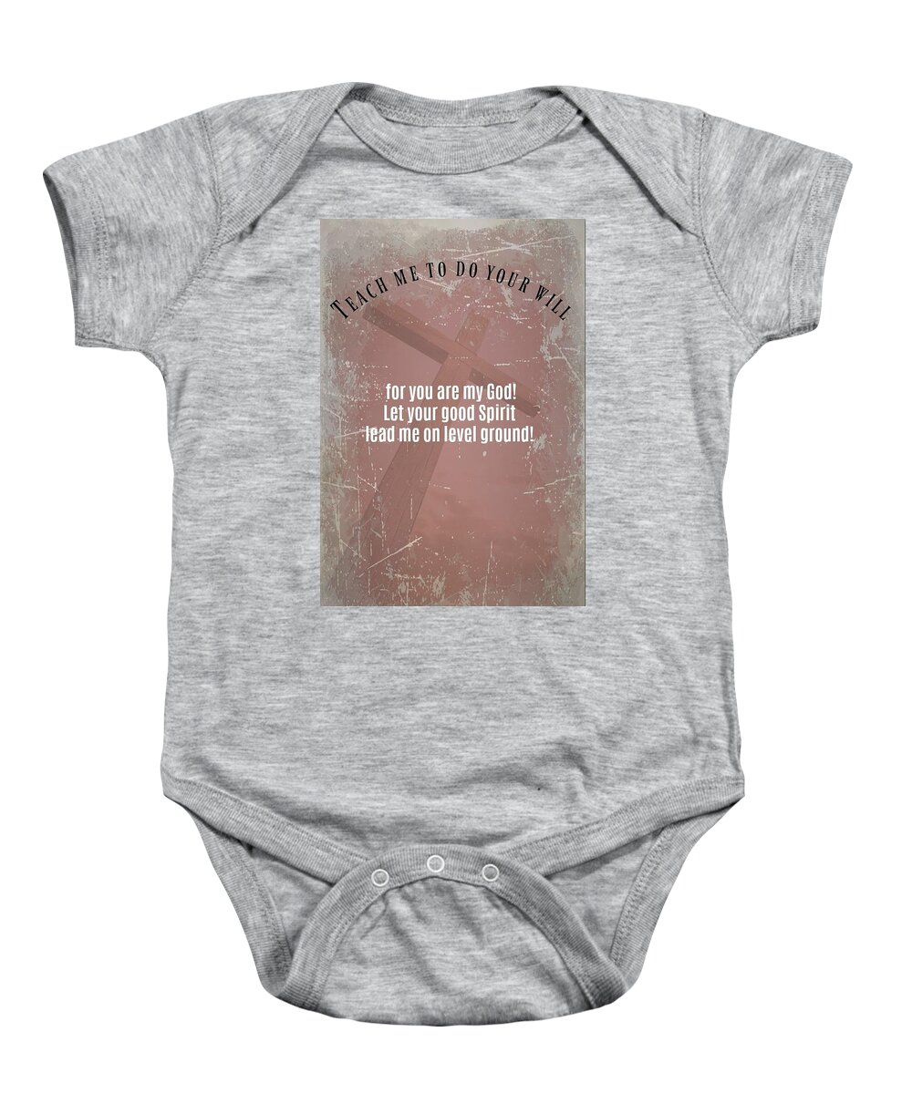  Baby Onesie featuring the photograph Teach Us by David Norman