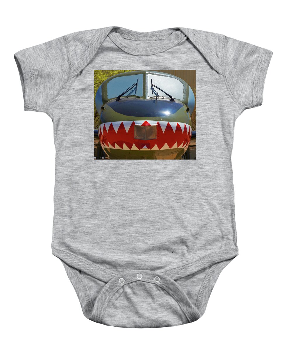 Plane Baby Onesie featuring the photograph Teeth #52 by Raymond Magnani
