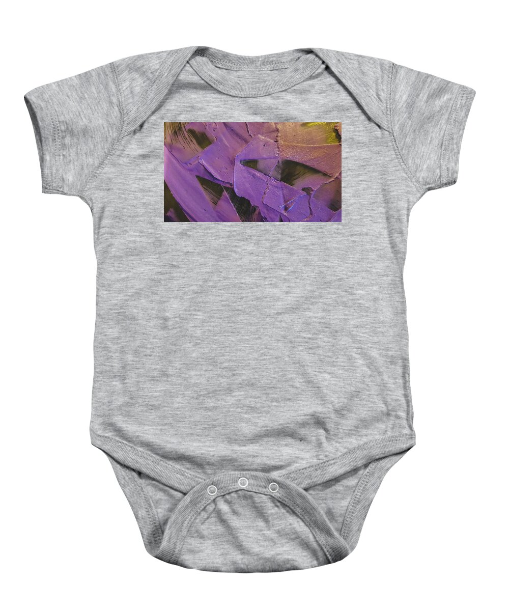 Texture Baby Onesie featuring the mixed media Texture by Stephanie Hollingsworth