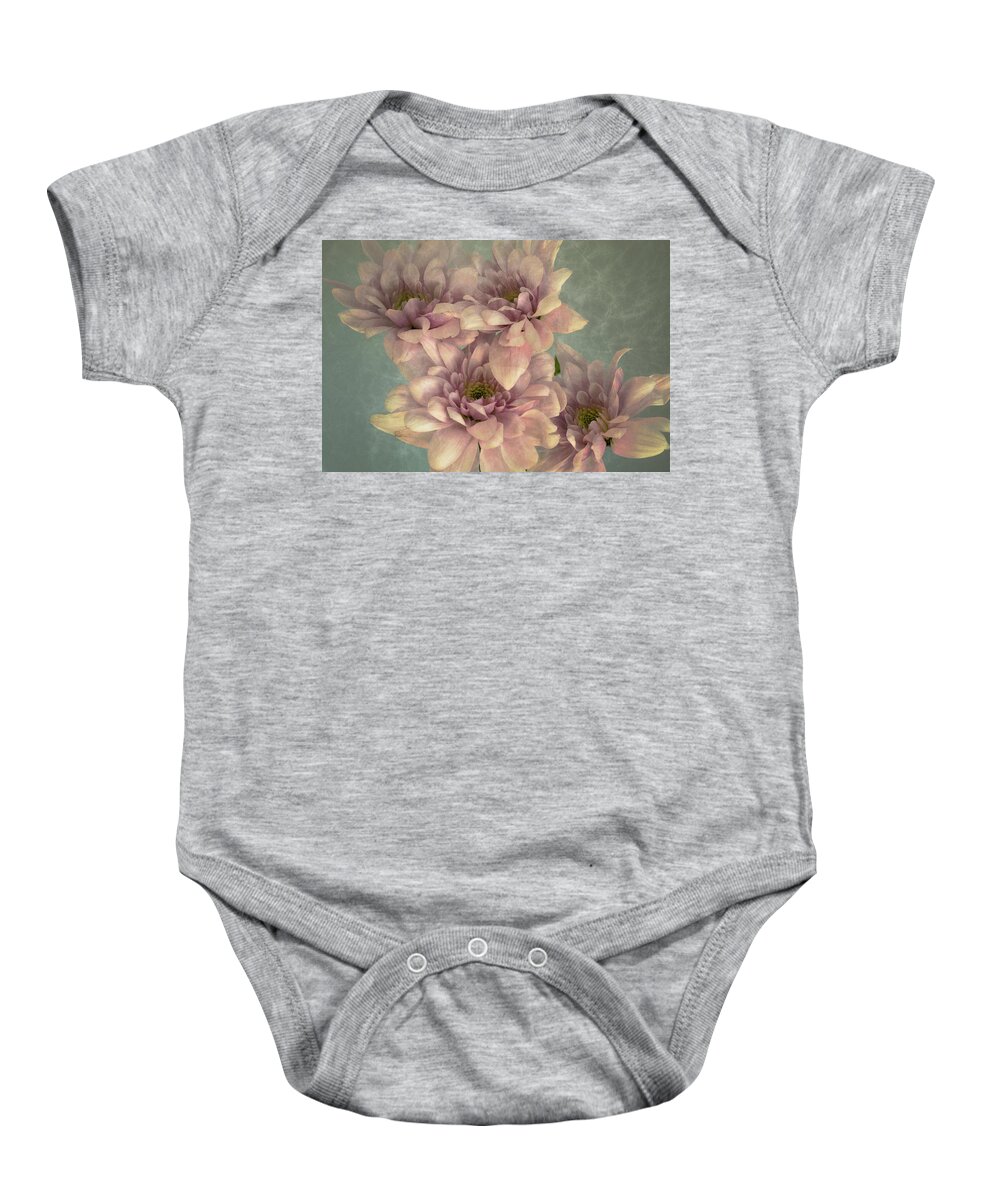 Mums Baby Onesie featuring the photograph Textured Mums by John Roach