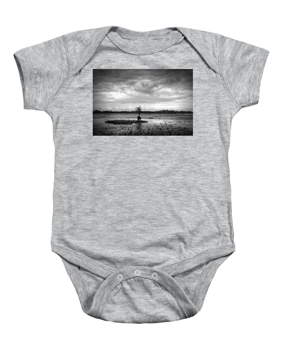 Crystal Yingling Baby Onesie featuring the photograph The Approach by Ghostwinds Photography