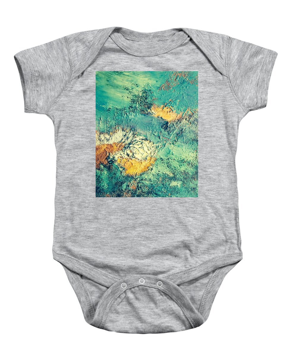 Contemporary Abstract Baby Onesie featuring the painting The Way It Would Be If It Were by Dennis Ellman