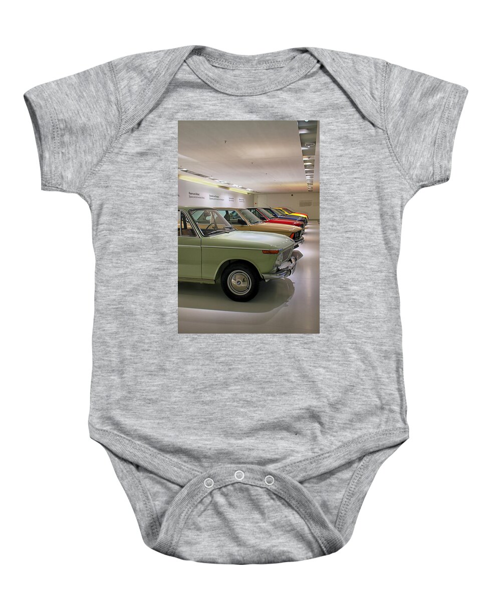 Bmw Baby Onesie featuring the photograph The BMW Line Up by Lauri Novak