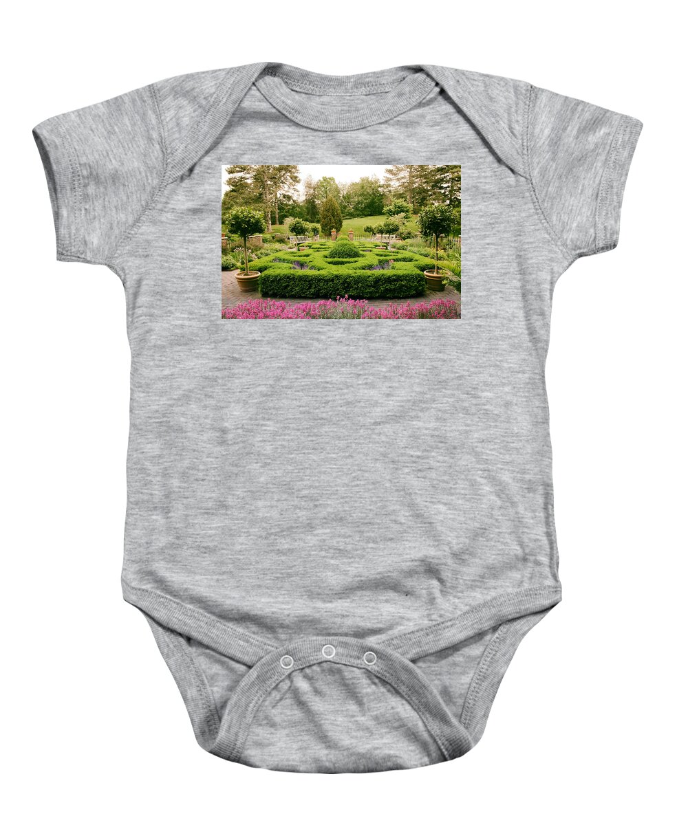 Herb Garden Baby Onesie featuring the photograph The Botanical Herb Garden by Jessica Jenney