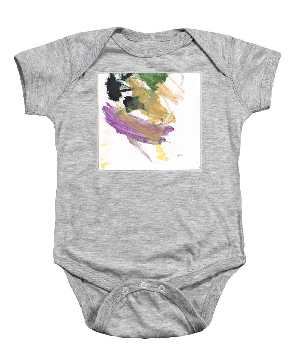 Innerview Baby Onesie featuring the painting The Carrot Garden by Levi