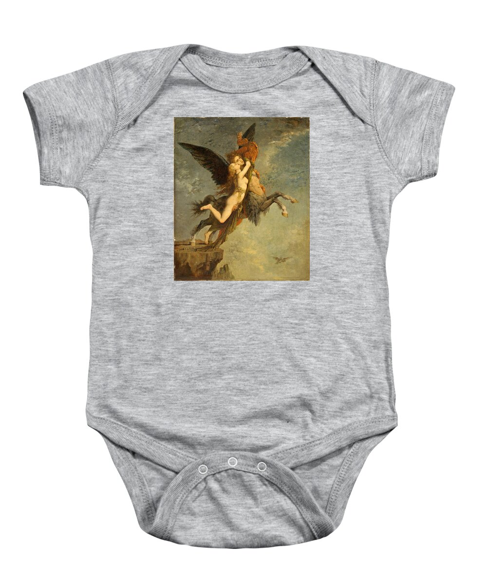 Gustave Moreau Baby Onesie featuring the painting The Chimera by Gustave Moreau
