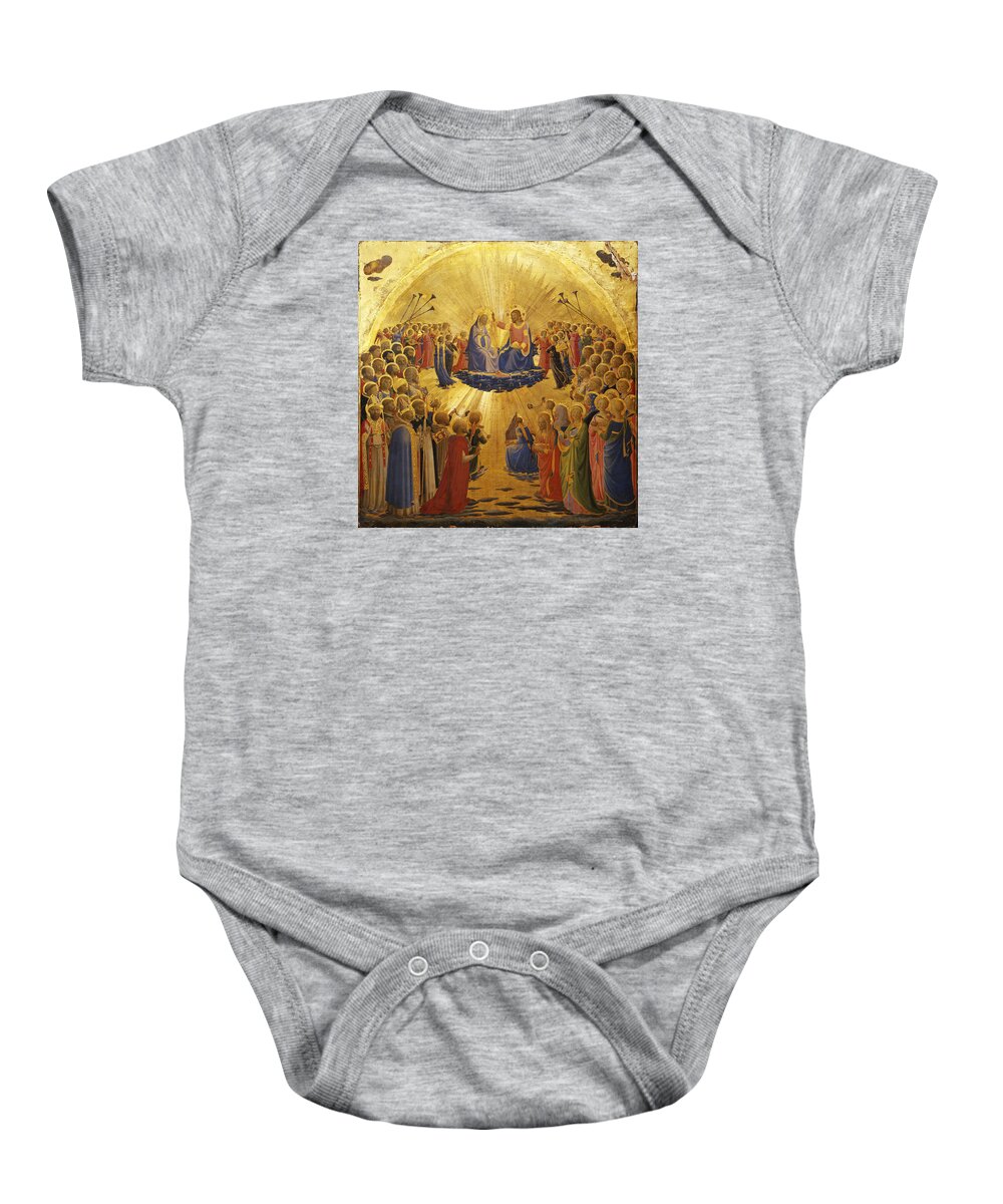 Fra Angelico Baby Onesie featuring the painting The Coronation of the Virgin by Fra Angelico