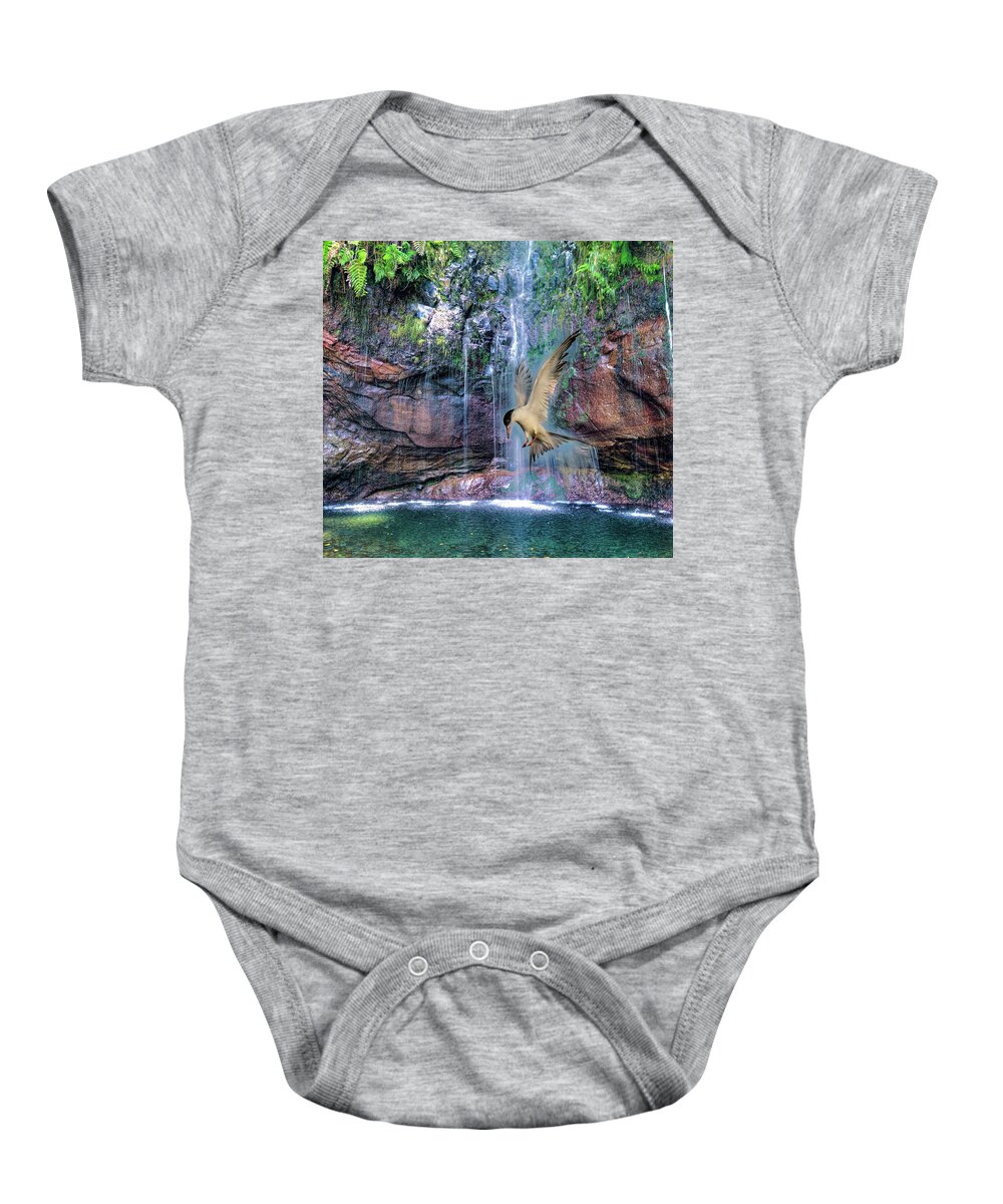 Bird Baby Onesie featuring the photograph The Dive by Patricia Dennis