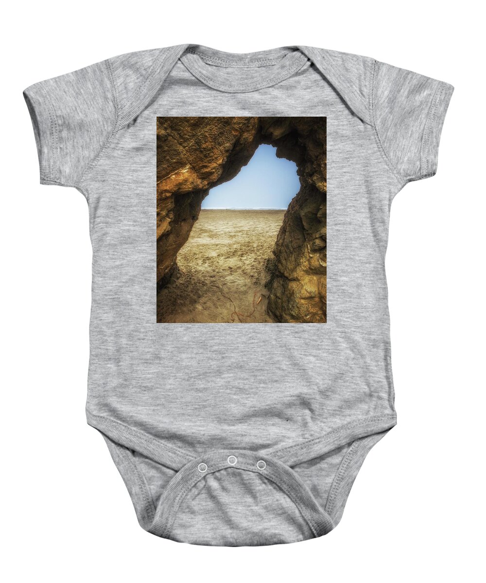 California Baby Onesie featuring the photograph The Doorway to the Sea by Marnie Patchett