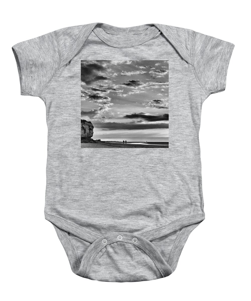 Natureonly Baby Onesie featuring the photograph The End Of The Day, Old Hunstanton by John Edwards