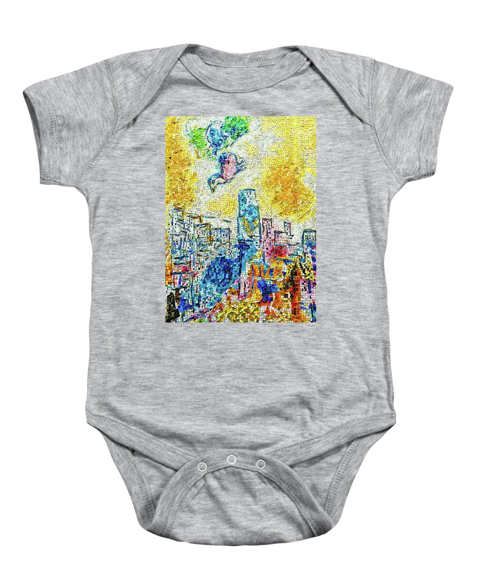 Chicago Baby Onesie featuring the photograph The Four Seasons Chicago Portrait by Kyle Hanson