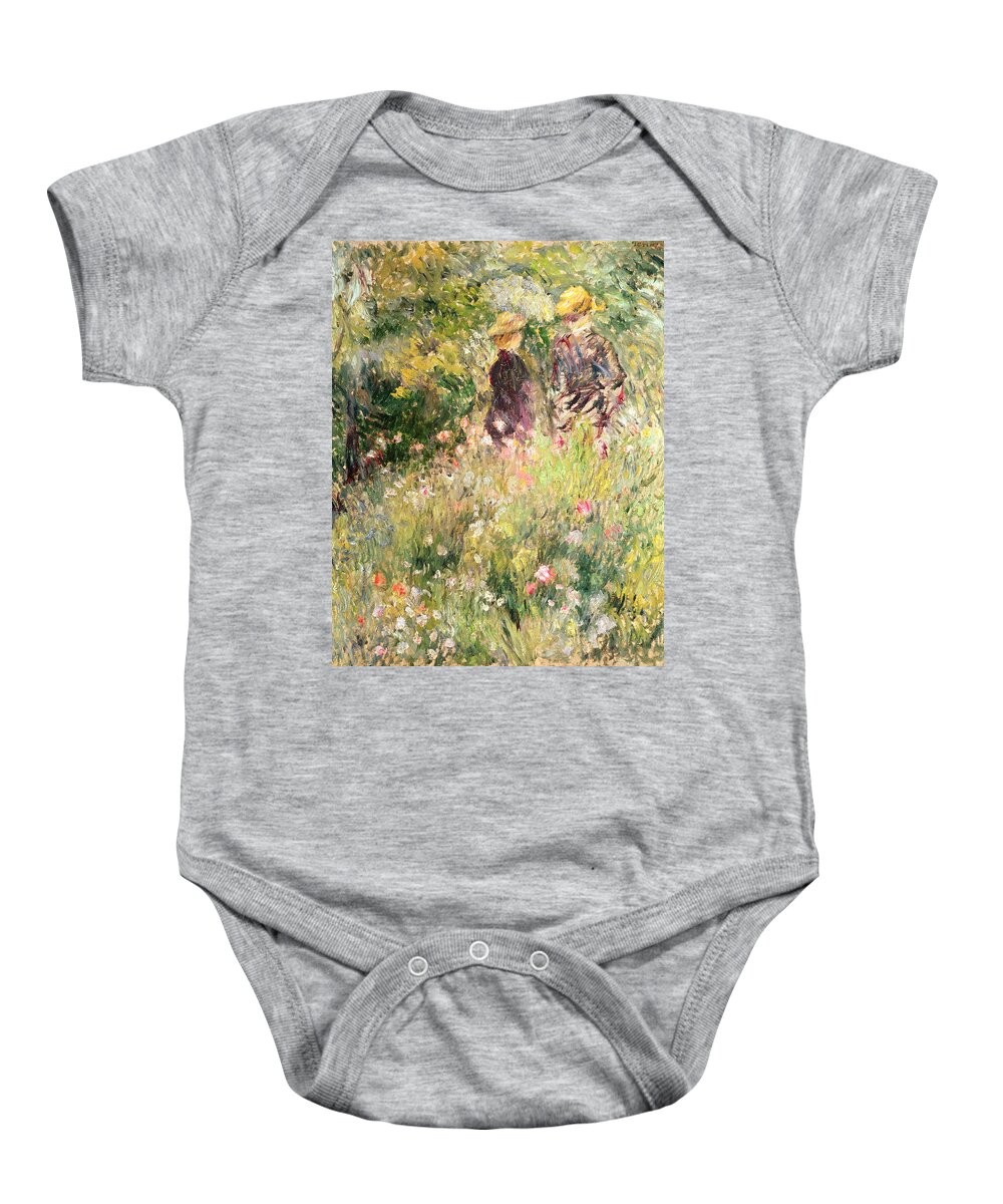 Lef220987 Baby Onesie featuring the photograph The Garden of Roses by Pierre Auguste Renoir