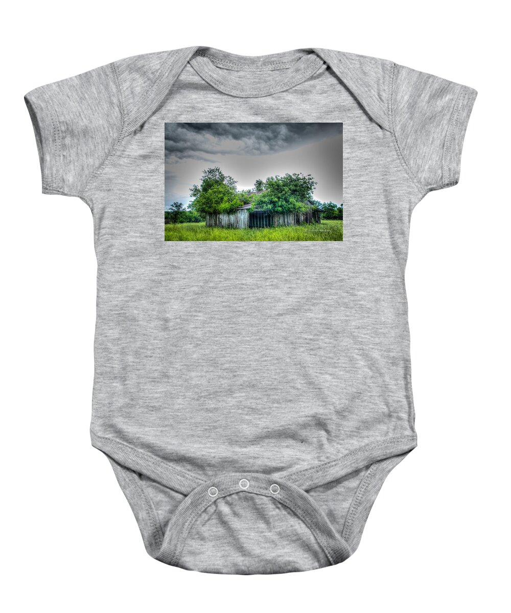Barn Baby Onesie featuring the photograph The Granary by Al Griffin