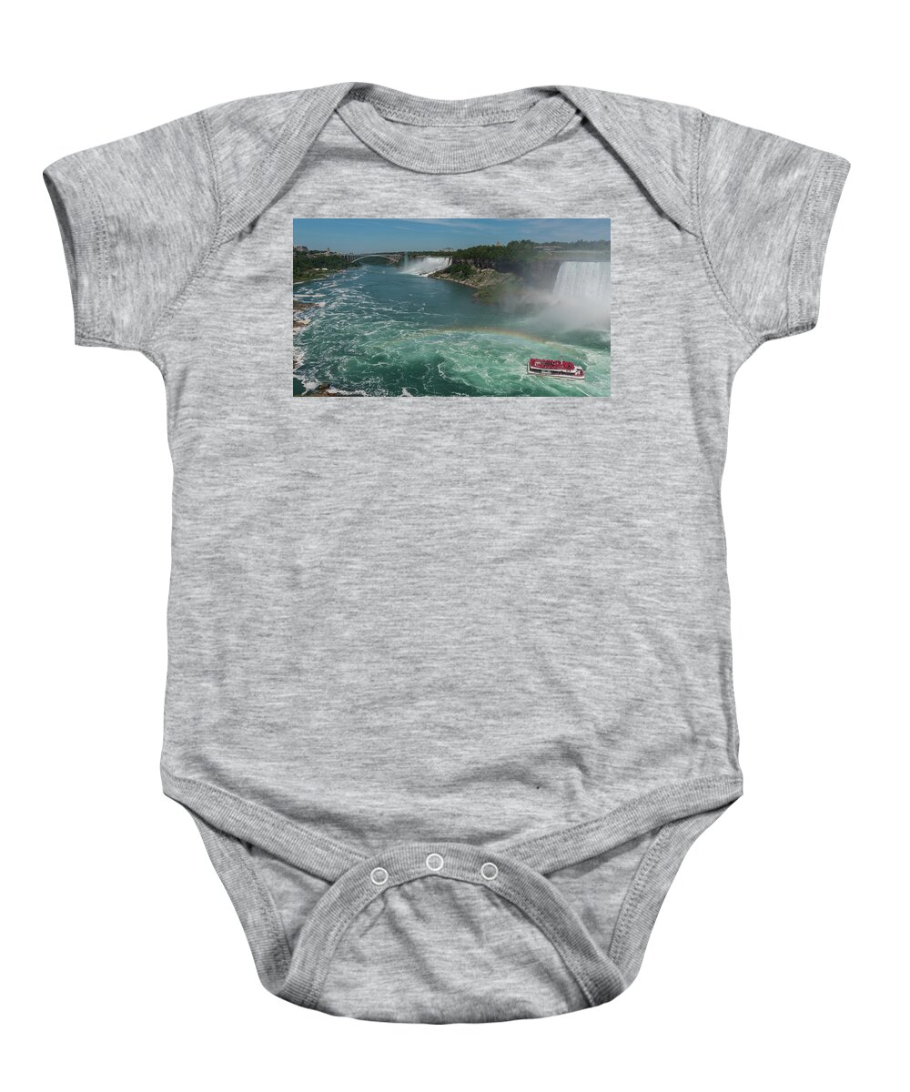 Canada Baby Onesie featuring the photograph The Hornblower, Niagara Falls by Brenda Jacobs