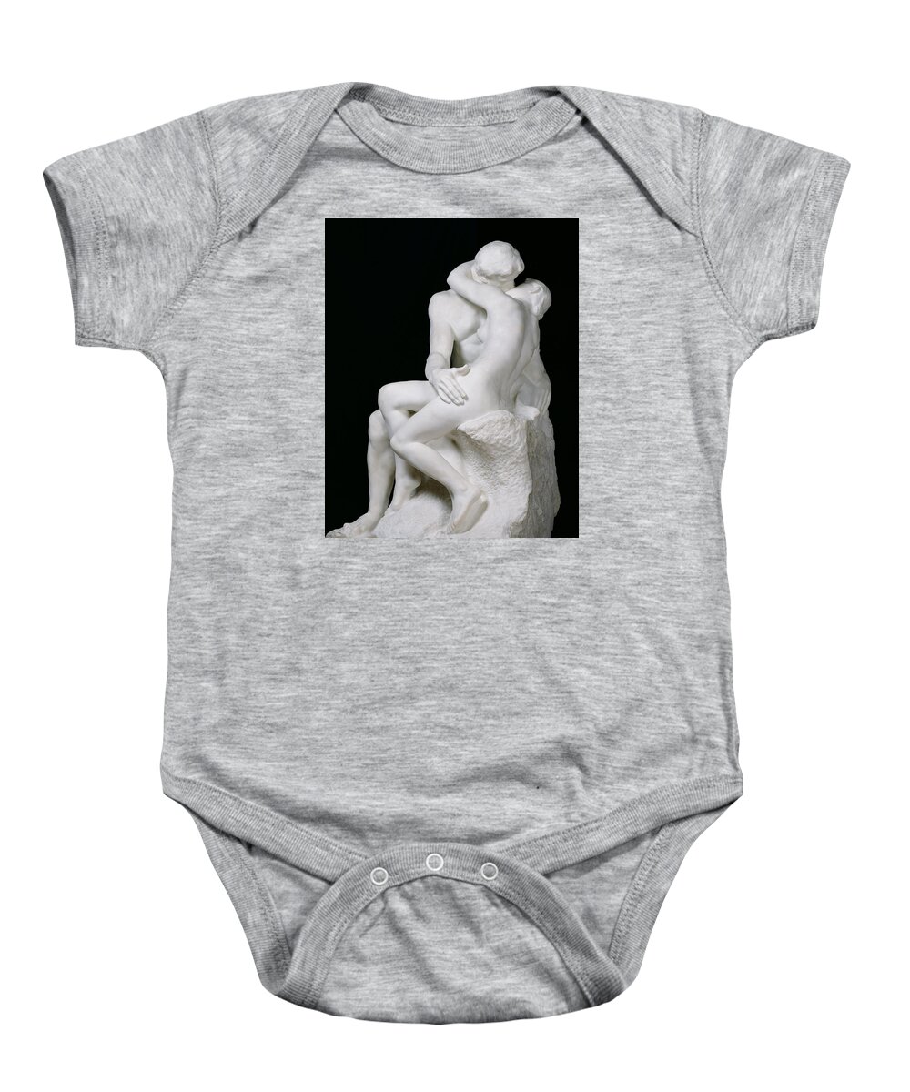 Rodin Baby Onesie featuring the photograph The Kiss by Auguste Rodin