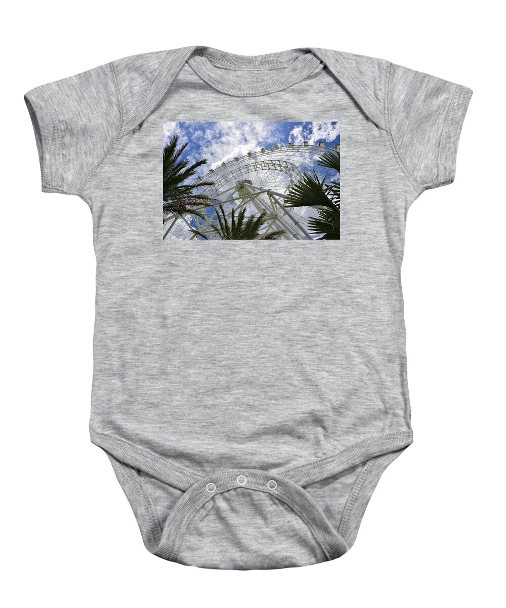 The Orlando Eye Baby Onesie featuring the photograph The Orlando Eye by David Lee Thompson