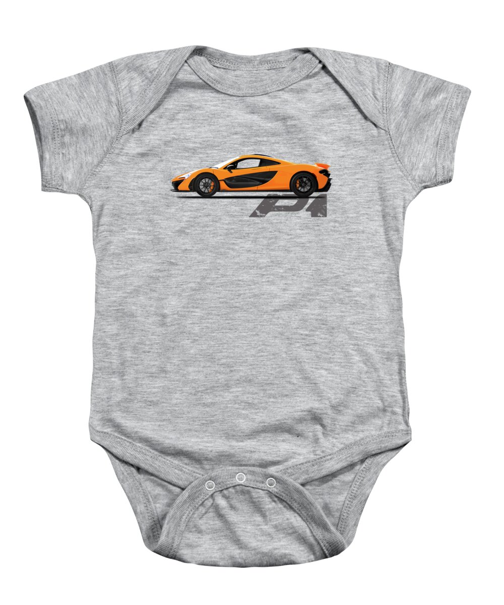 Mclaren P1 Baby Onesie featuring the photograph The P1 by Mark Rogan