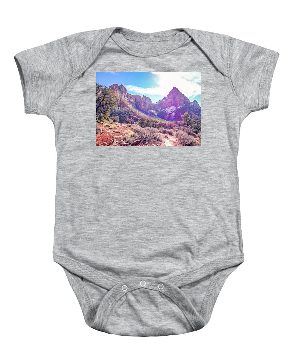 Landscape Baby Onesie featuring the photograph The Promised Land by Adam Morsa
