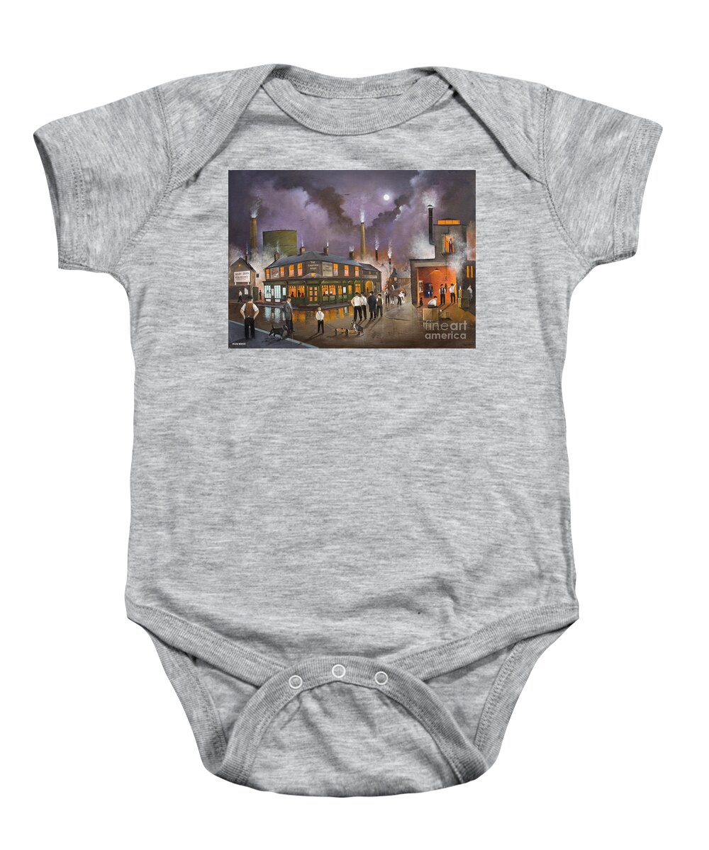 England Baby Onesie featuring the painting The Selby Boys - England by Ken Wood