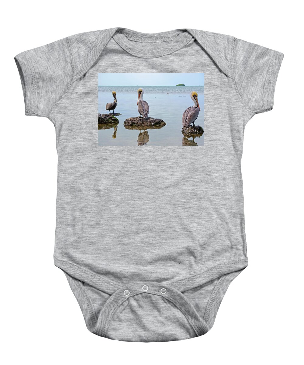 Wildlife Baby Onesie featuring the photograph The Sentinels by Kenneth Albin