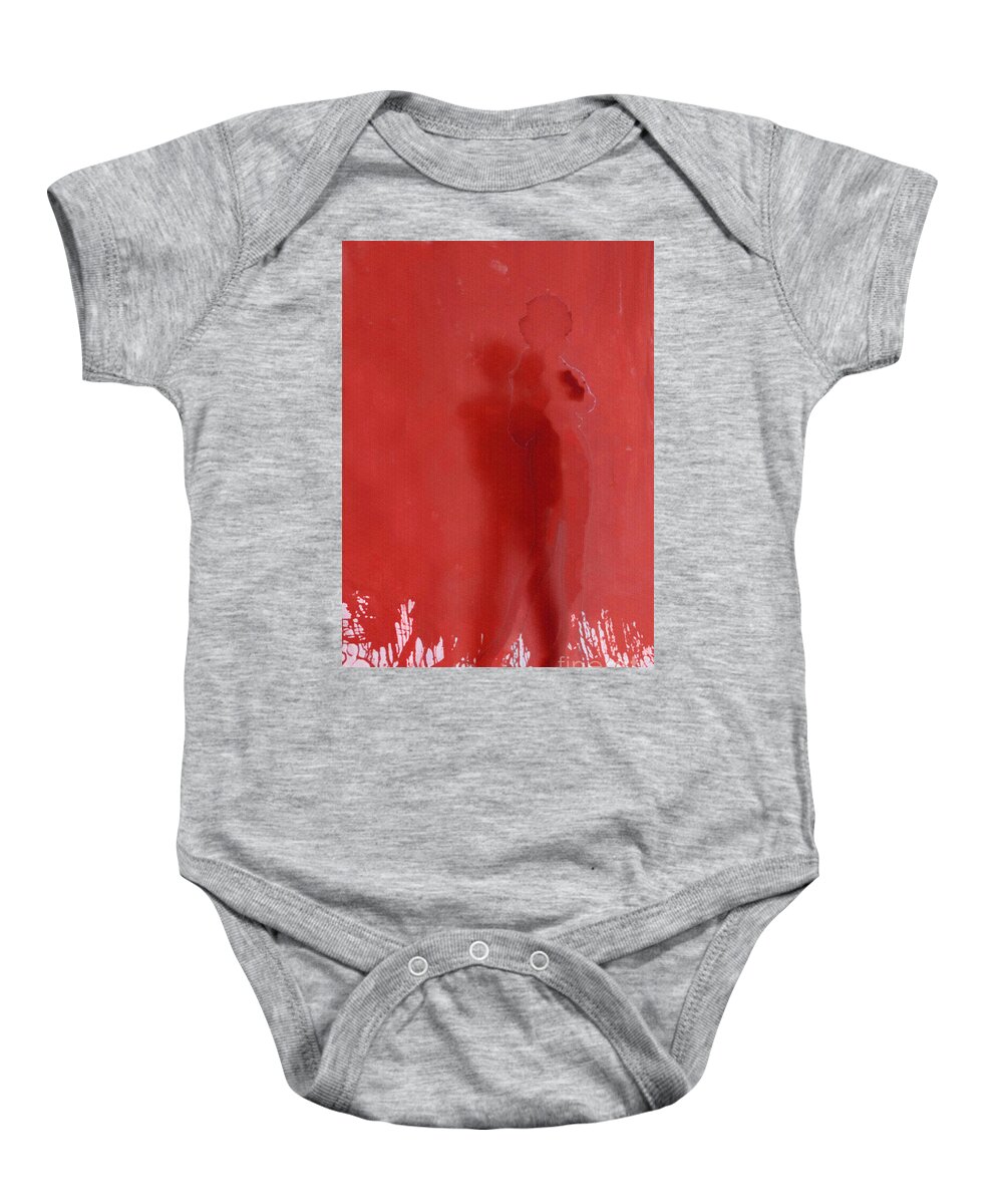 Shadow Baby Onesie featuring the digital art The Shadow by Daniela Constantinescu