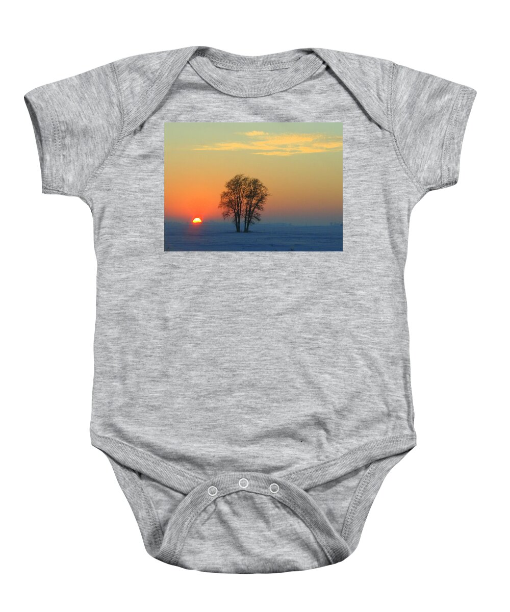 Landscape Baby Onesie featuring the photograph The Twins by Julie Lueders 