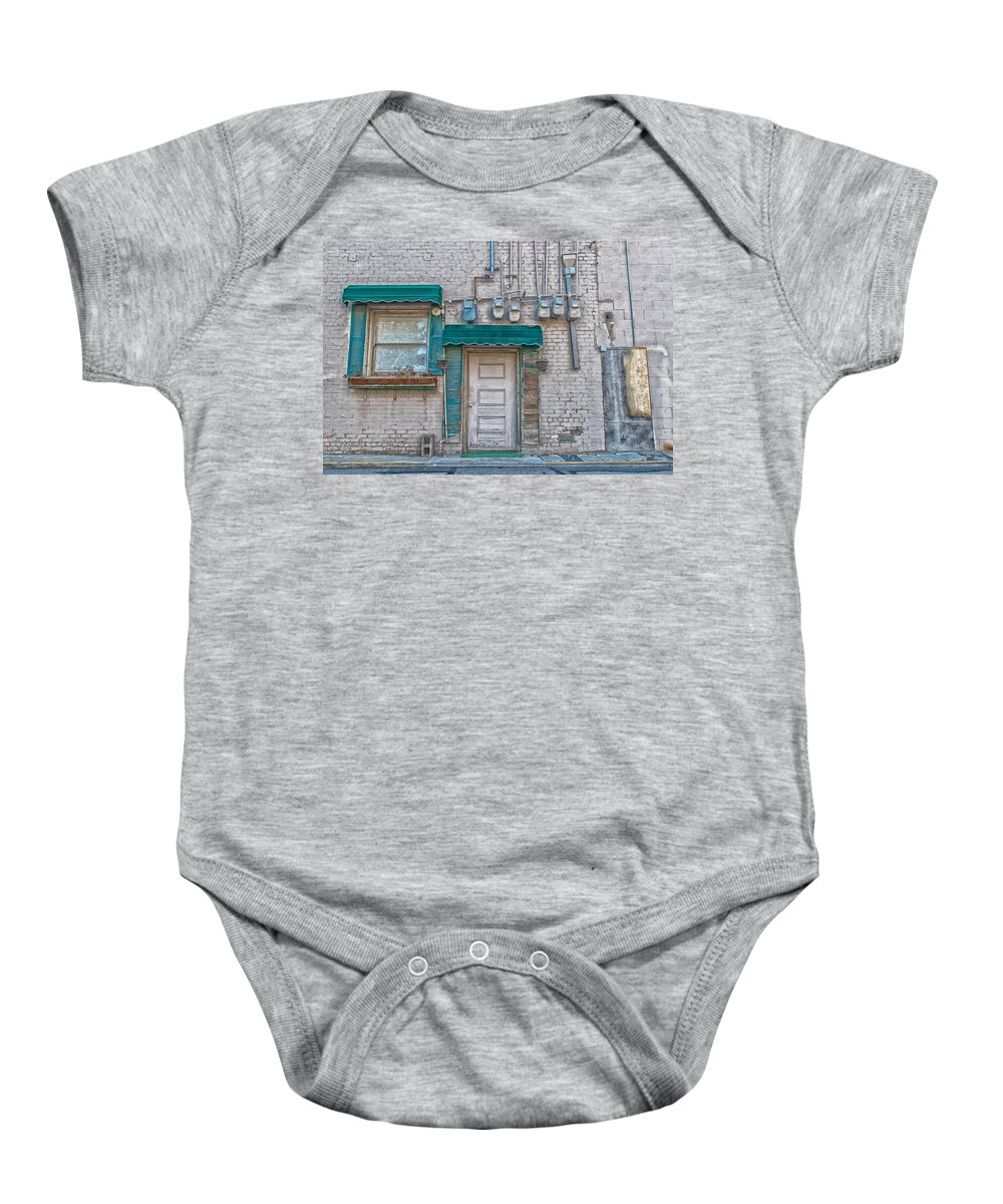 Brentwood Baby Onesie featuring the photograph The Wall by Robin Mayoff