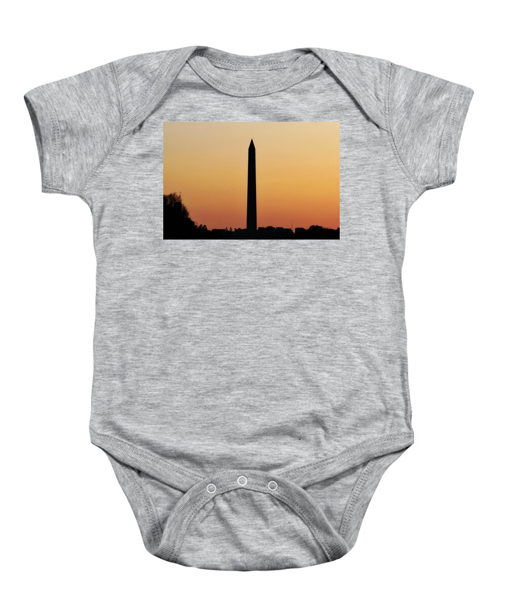 Washington Monument Baby Onesie featuring the photograph The Washington Monument by Jackson Pearson