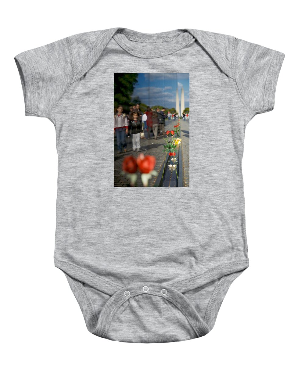Lawrence Baby Onesie featuring the photograph They Live On by Lawrence Boothby