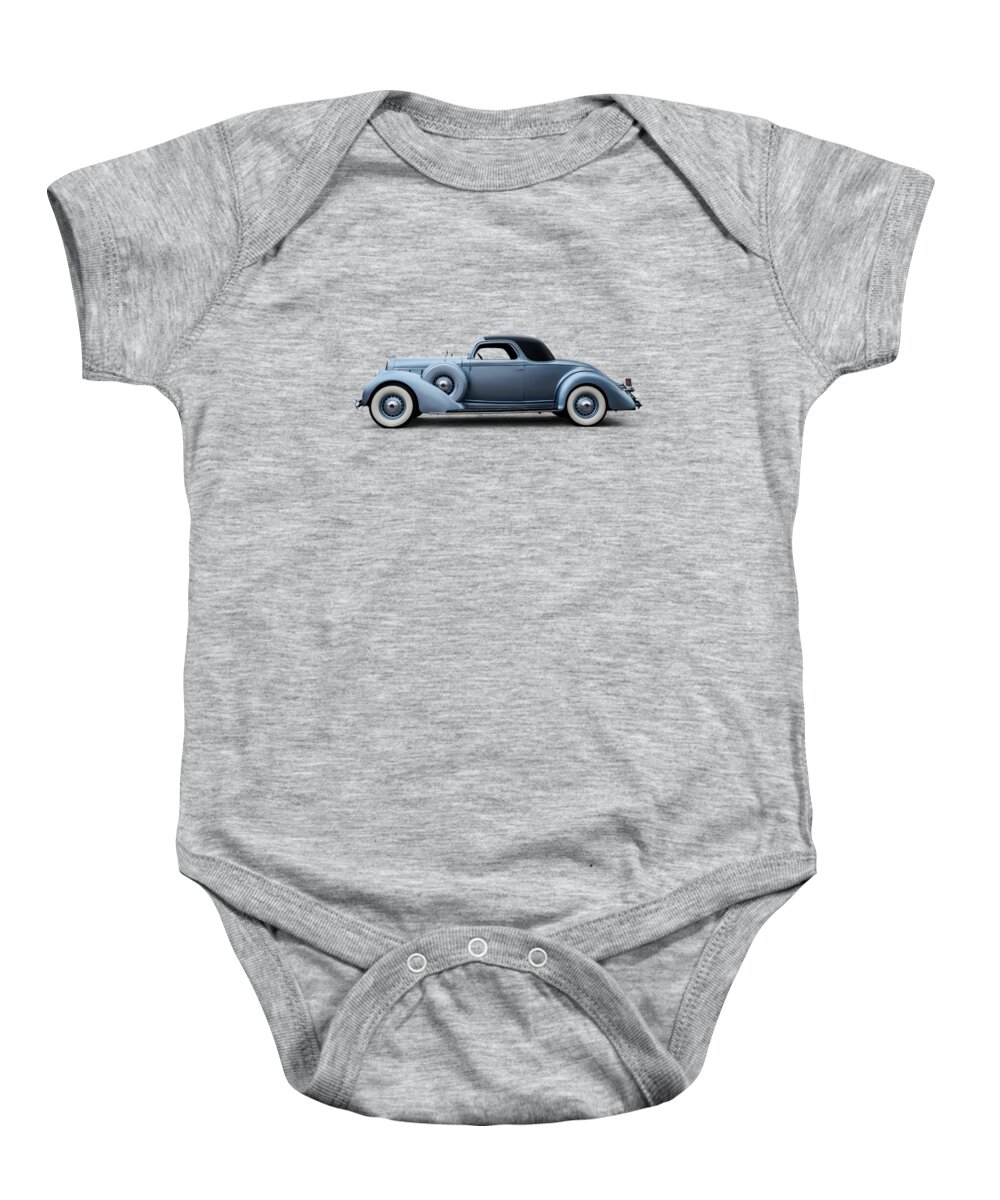 Lincoln Baby Onesie featuring the digital art 1936 Lincoln Model K Series 300 by Douglas Pittman