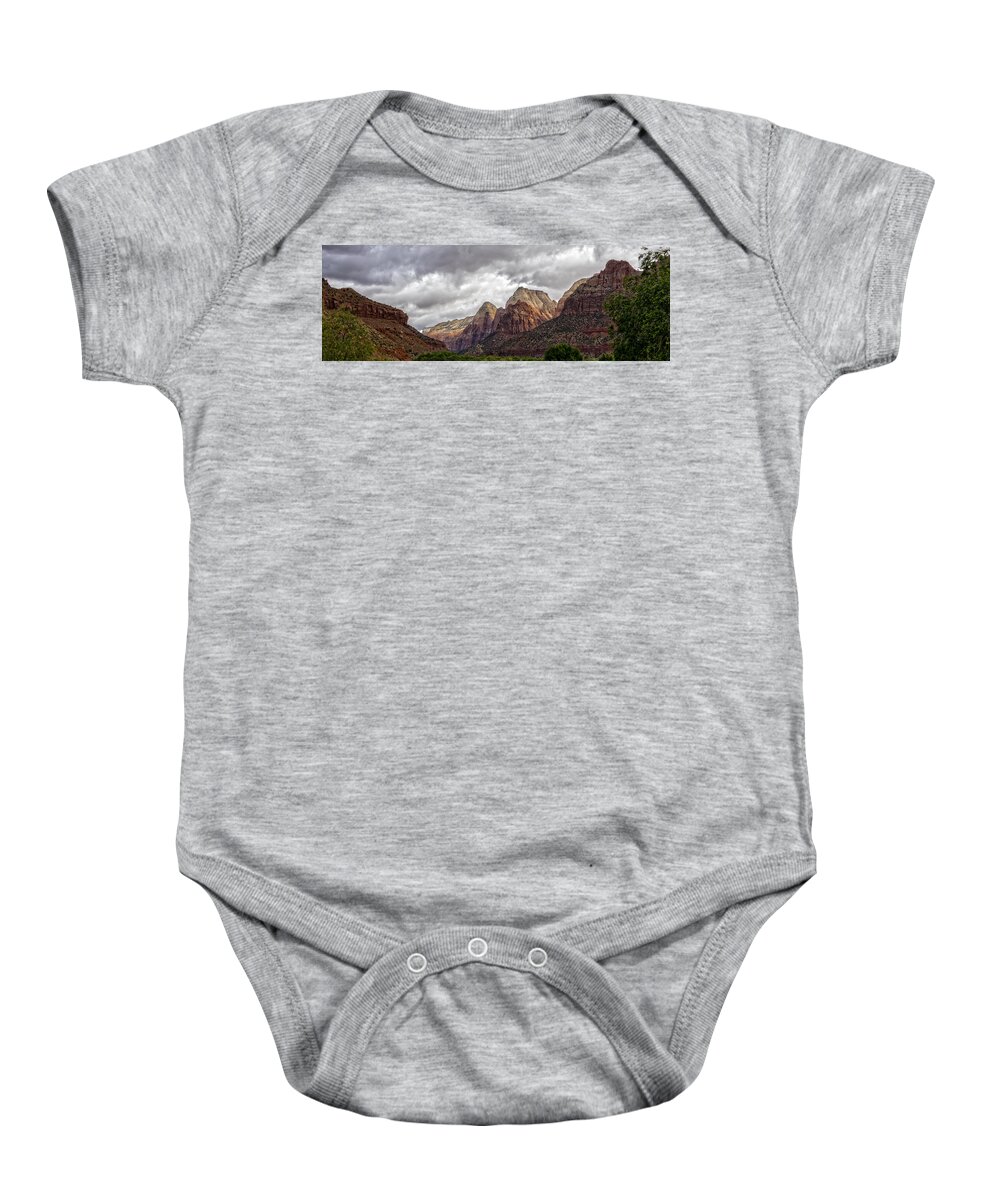 Zion National Park Baby Onesie featuring the photograph Zion by Steve L'Italien