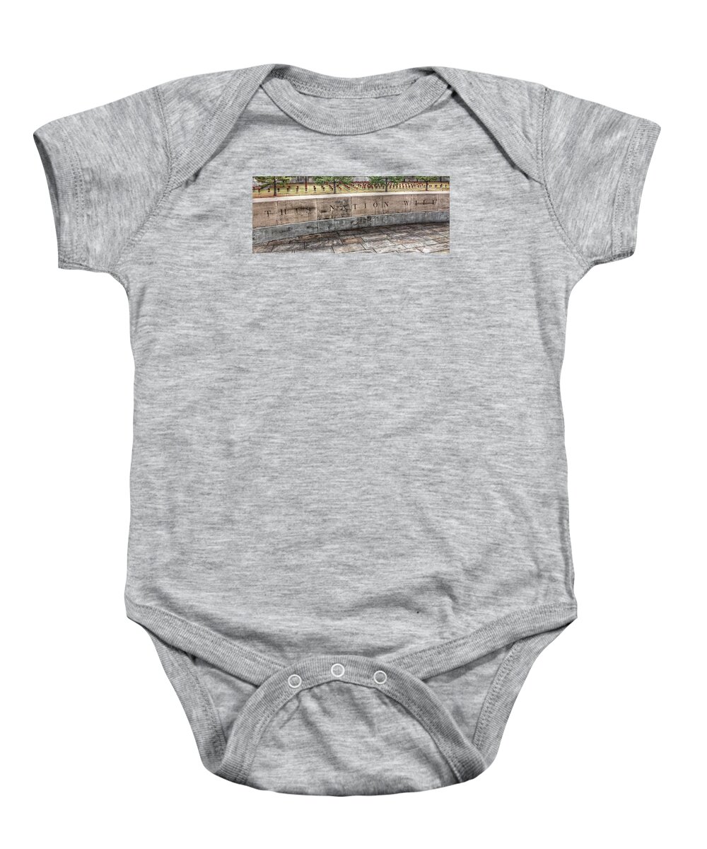 Okc Baby Onesie featuring the photograph This Nation Will by Buck Buchanan