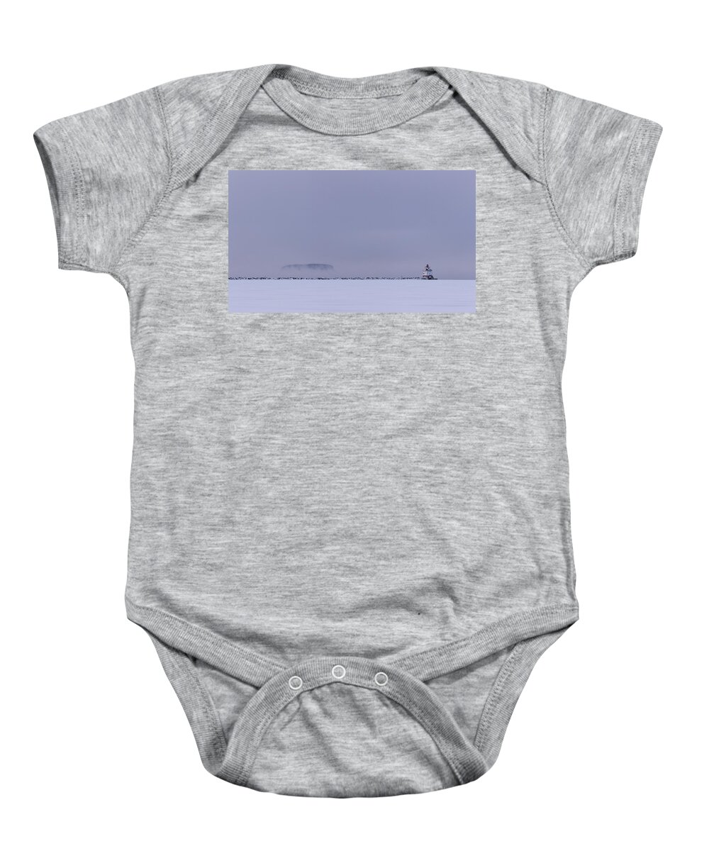 Bitter Baby Onesie featuring the photograph Thunder Bay Harbour Lighthouse by Jakub Sisak