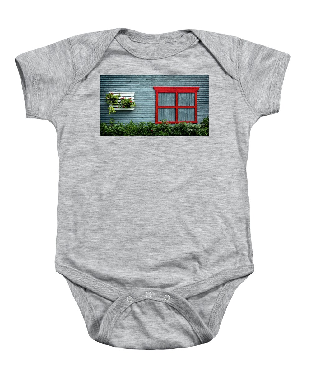 Anse St. Jean Baby Onesie featuring the photograph Tidy Home by Doug Sturgess