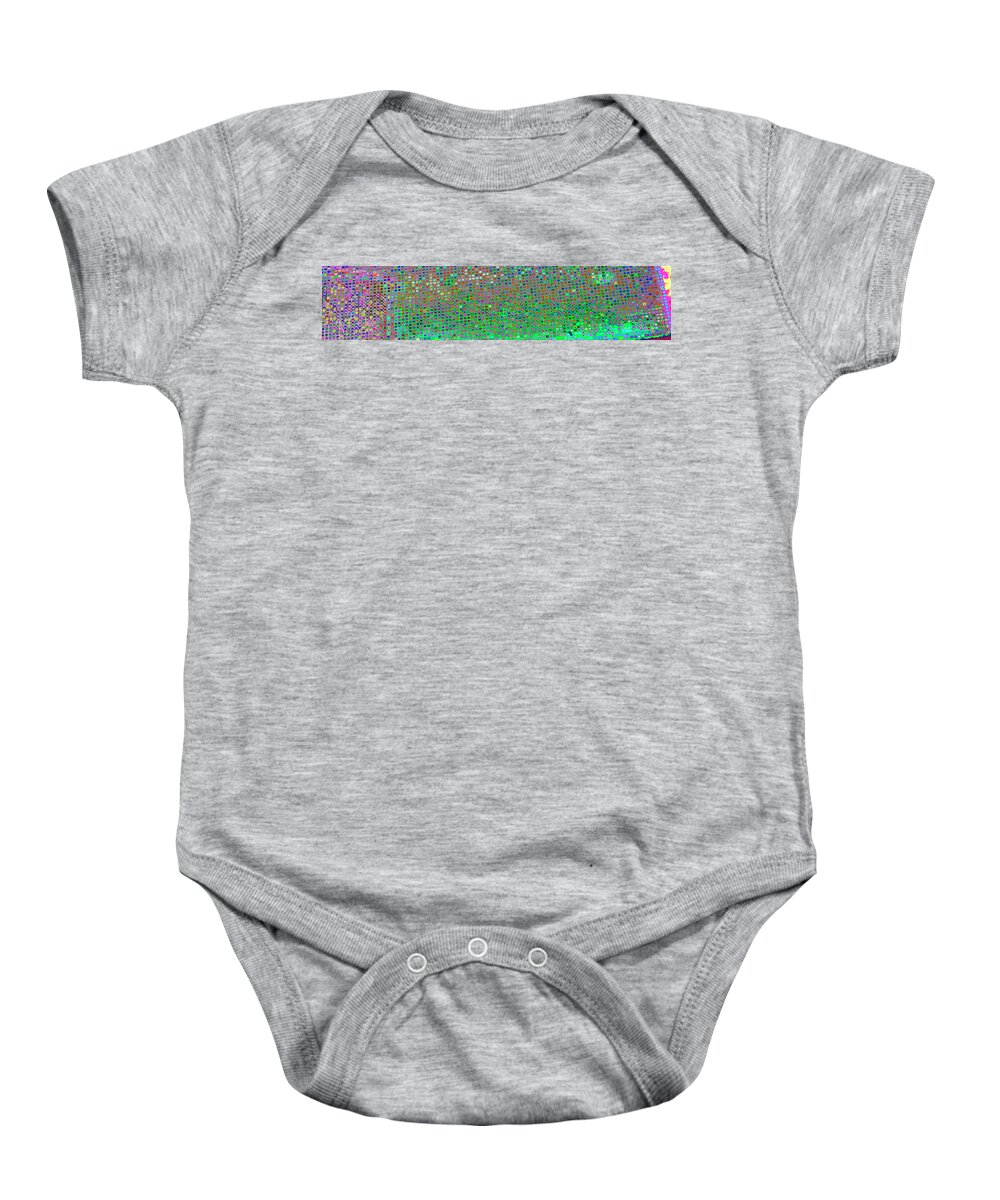 Find U'r Love Found Baby Onesie featuring the photograph Tile Smile 2 by Kenneth James