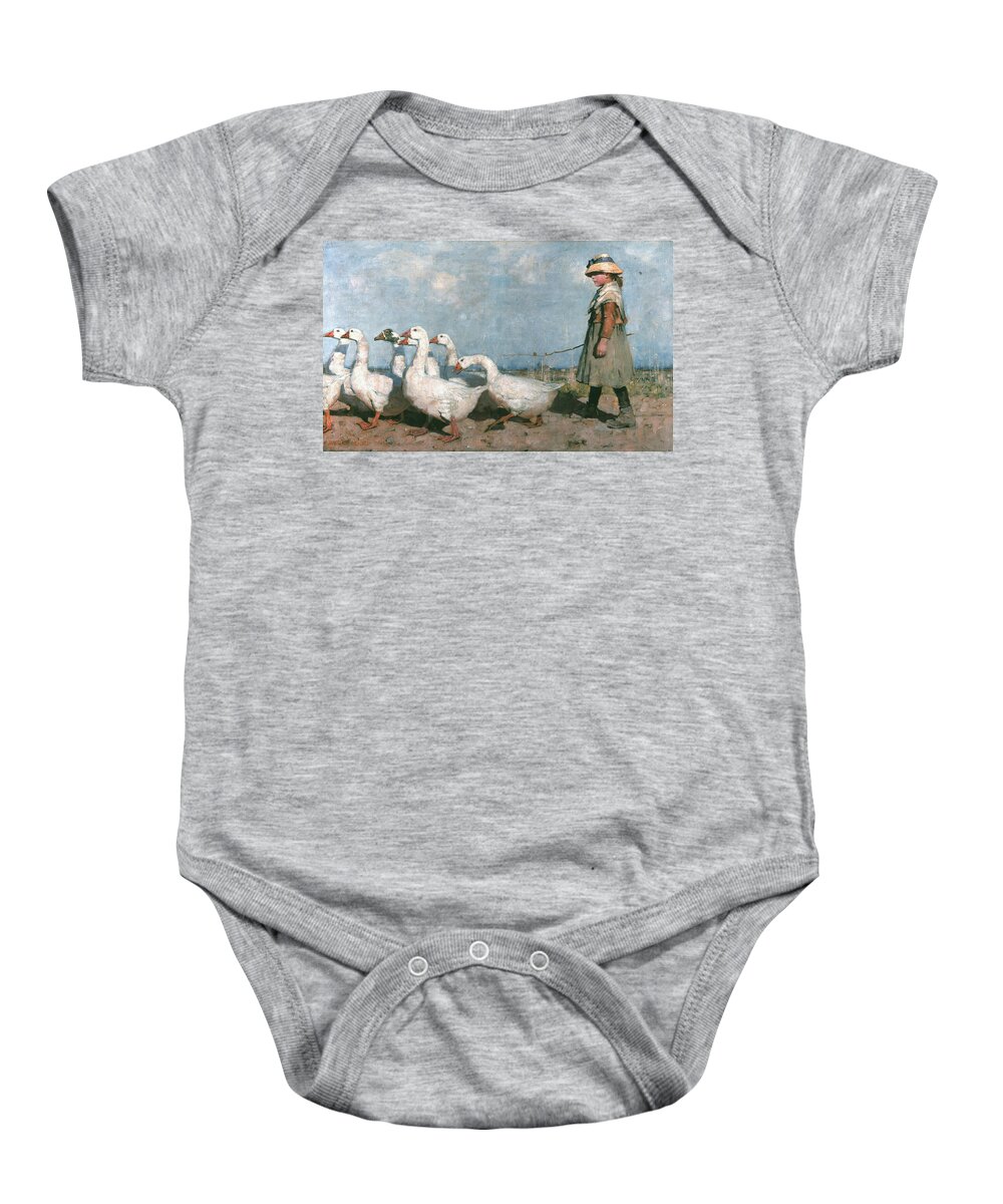 Scottish Painters Baby Onesie featuring the painting To Pastures New by James Guthrie