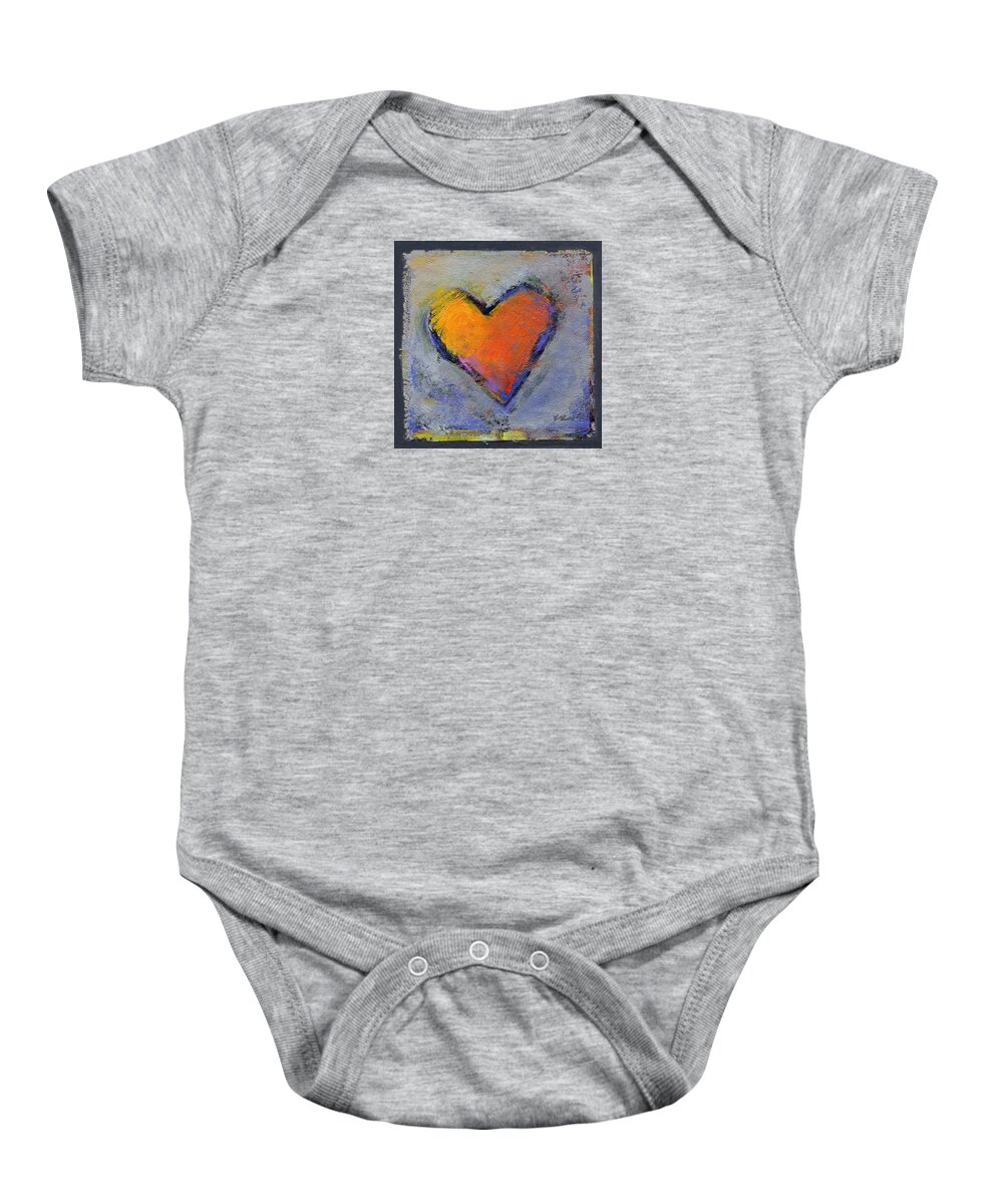 Love Baby Onesie featuring the painting Love 6 by Konnie Kim