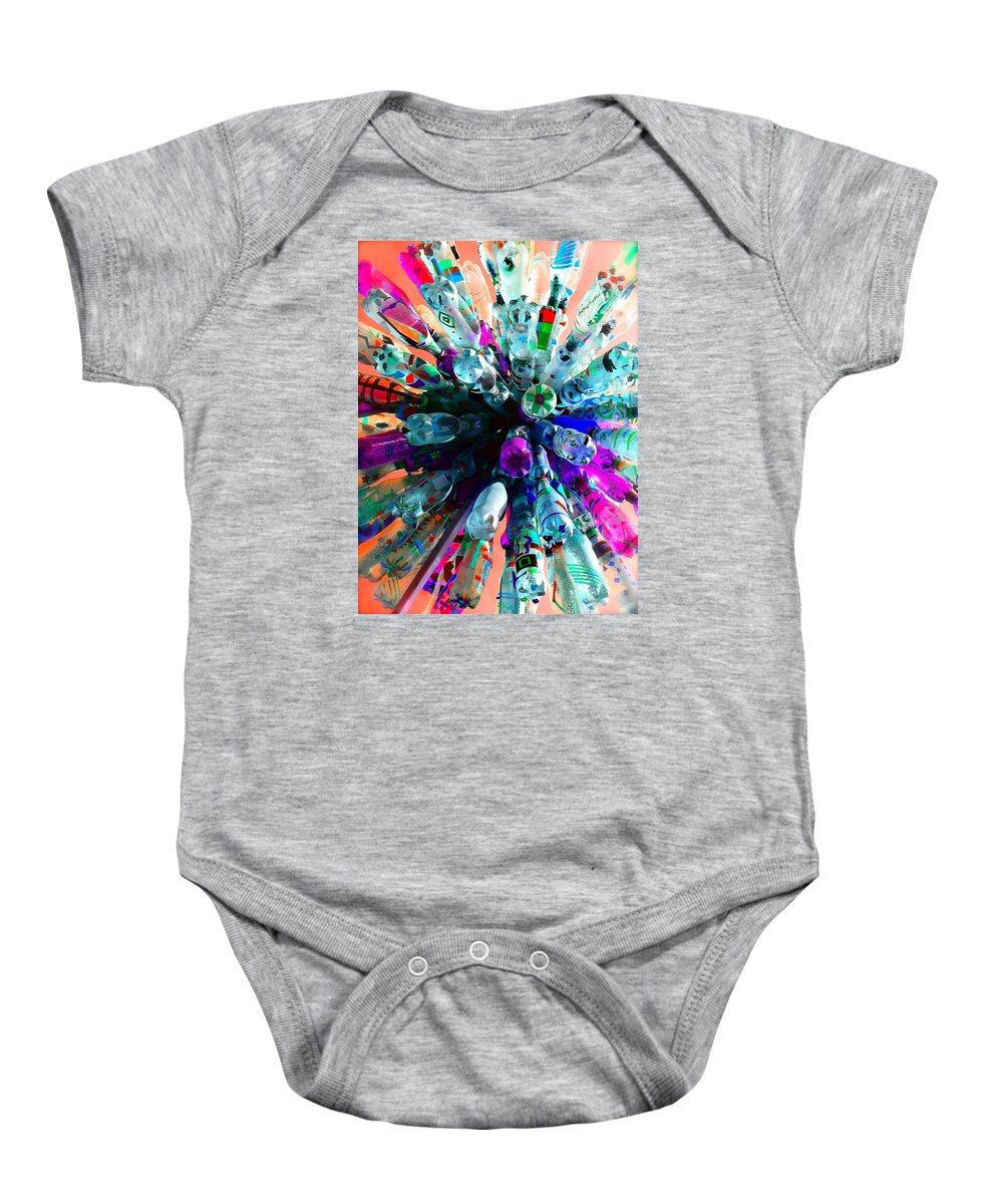 London Baby Onesie featuring the photograph Trash Universe by Ira Shander