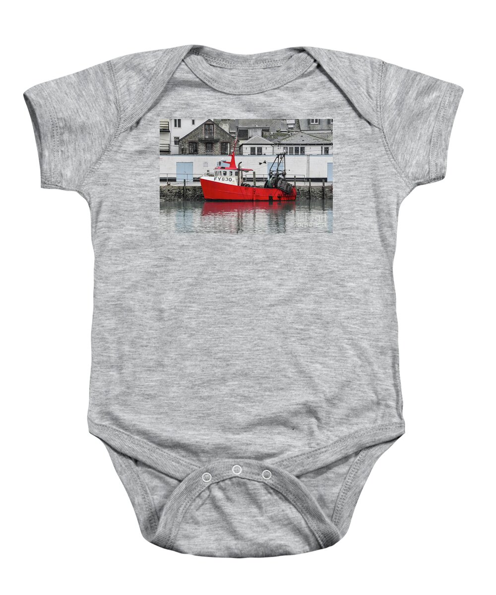 Fy830 Baby Onesie featuring the photograph Trawler FY 830 Atlantis by Steev Stamford