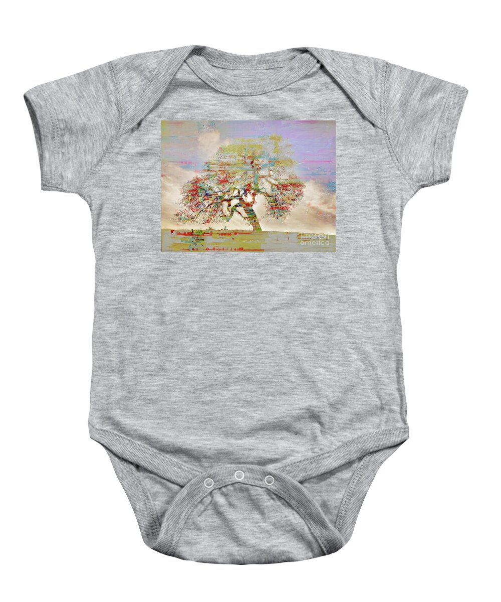 Painting Baby Onesie featuring the painting Tree Art 54tr by Gull G
