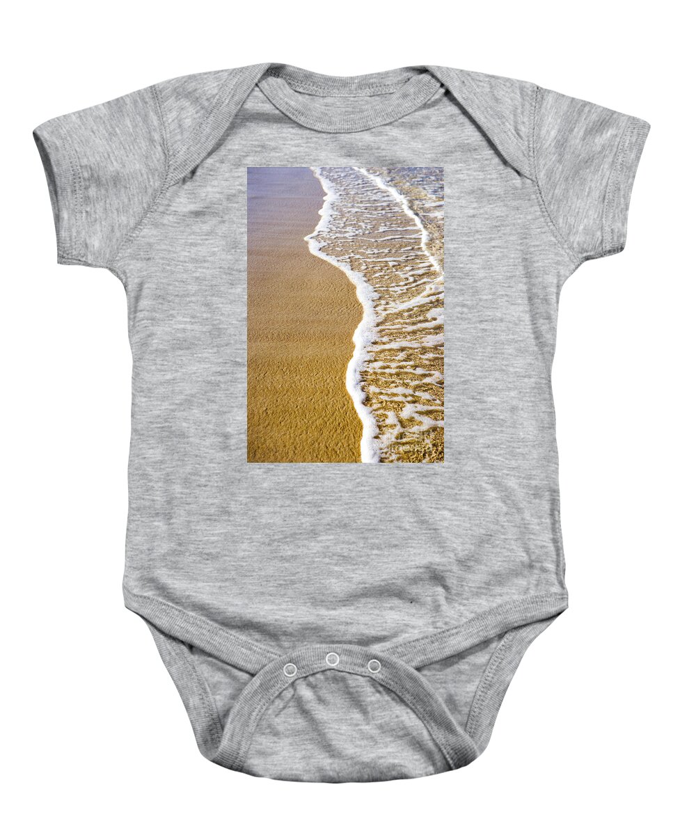 Beach Baby Onesie featuring the photograph Tropical Sandy Beach by Dana Edmunds - Printscapes