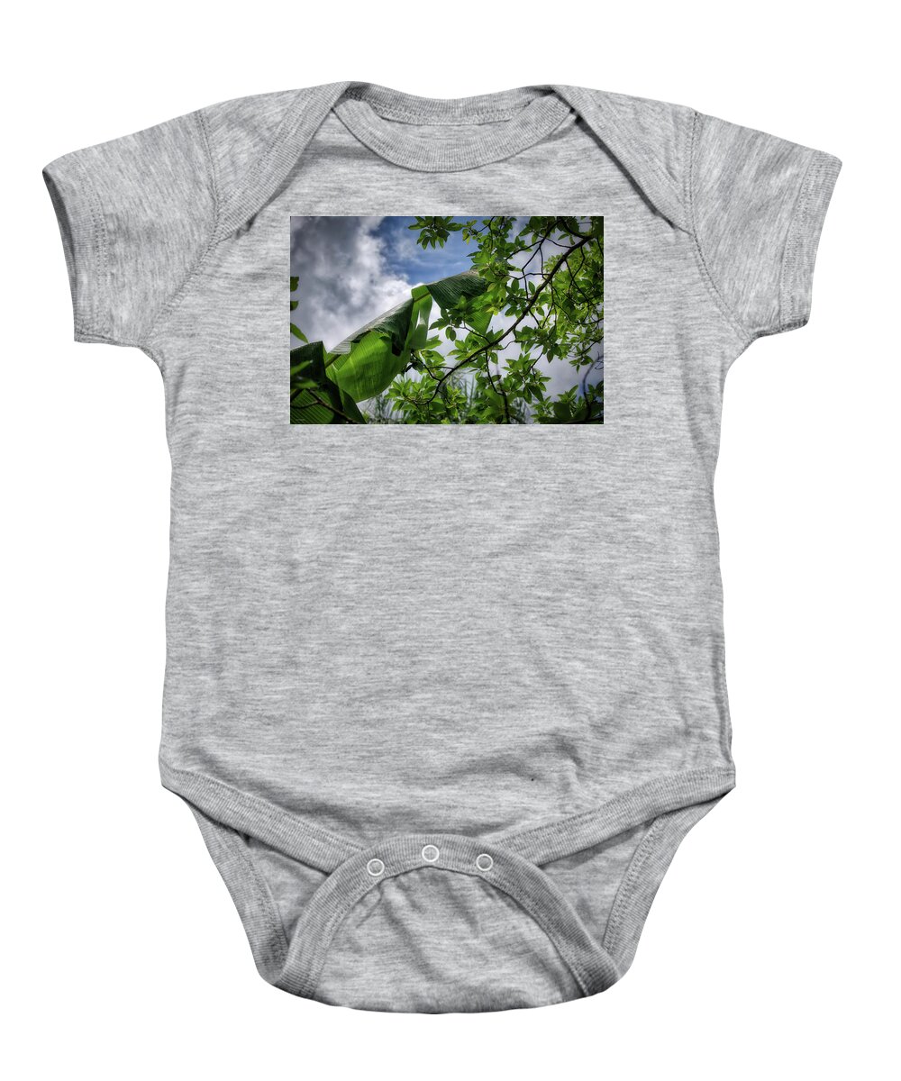 Punta Baby Onesie featuring the photograph Tropical Sky by Ross Henton