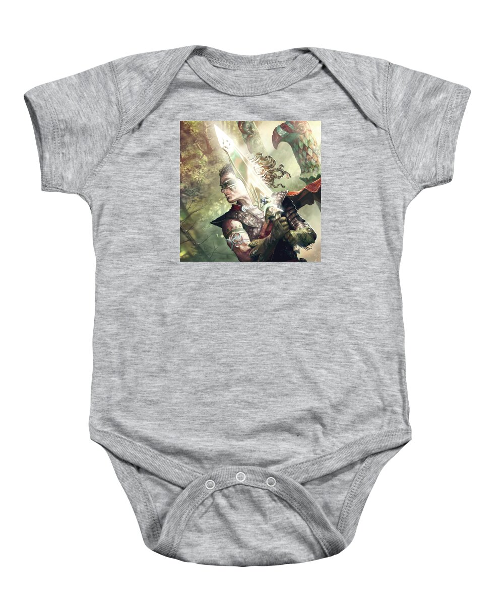 Ryan Barger Baby Onesie featuring the digital art Truth of Marr by Ryan Barger