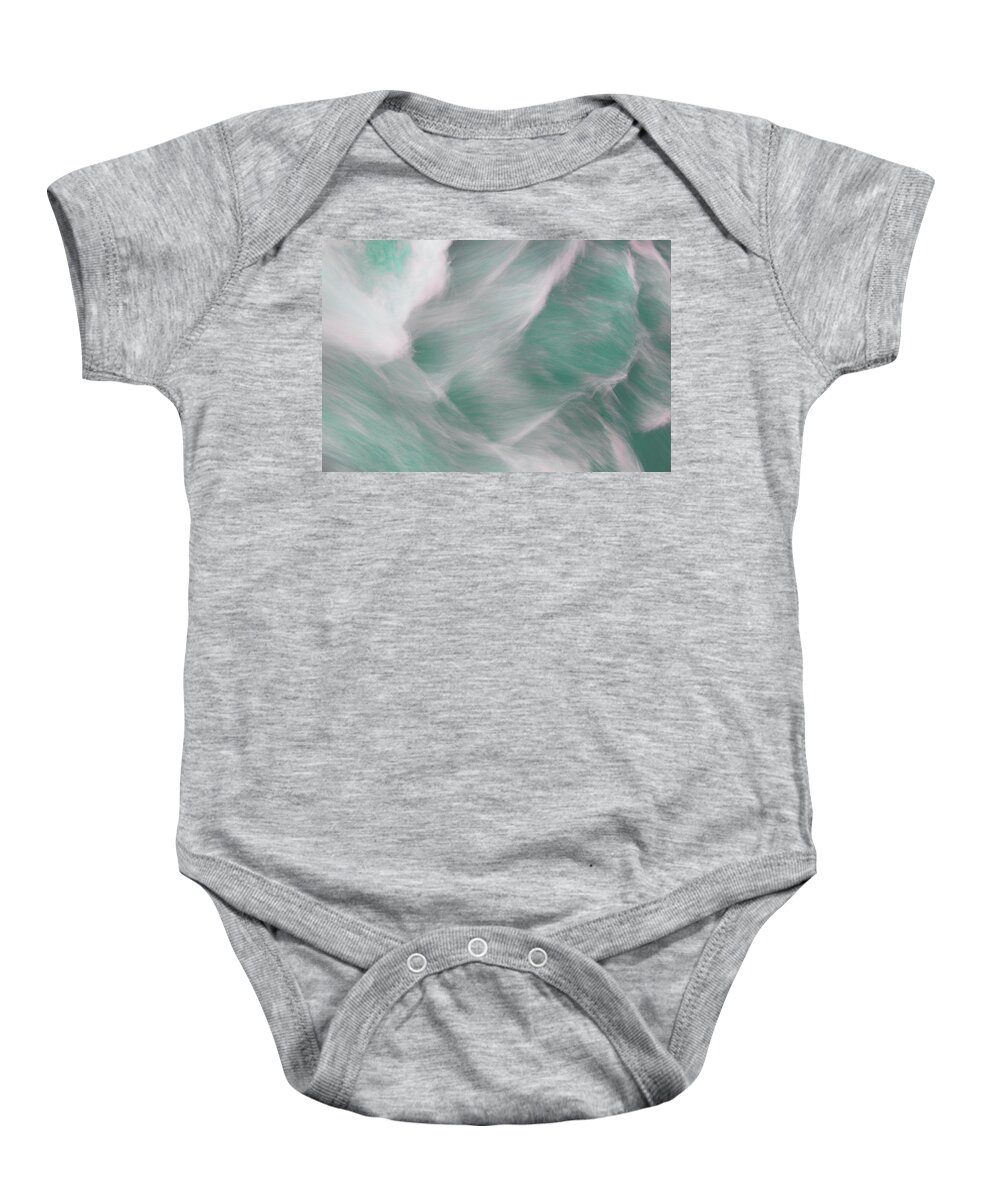Jenny Rainbow Fine Art Photography Baby Onesie featuring the photograph Turquoise Water Patterns by Jenny Rainbow