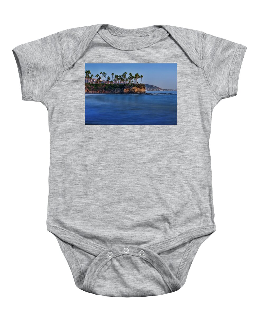 Twin Points Baby Onesie featuring the photograph Twin Points at Dusk by Kelley King