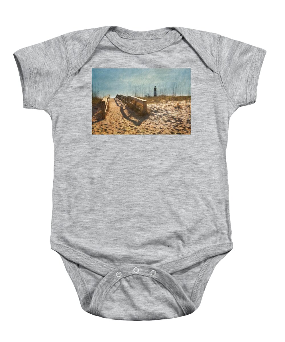 Lighthouse Baby Onesie featuring the photograph Tybee Island by Kim Hojnacki
