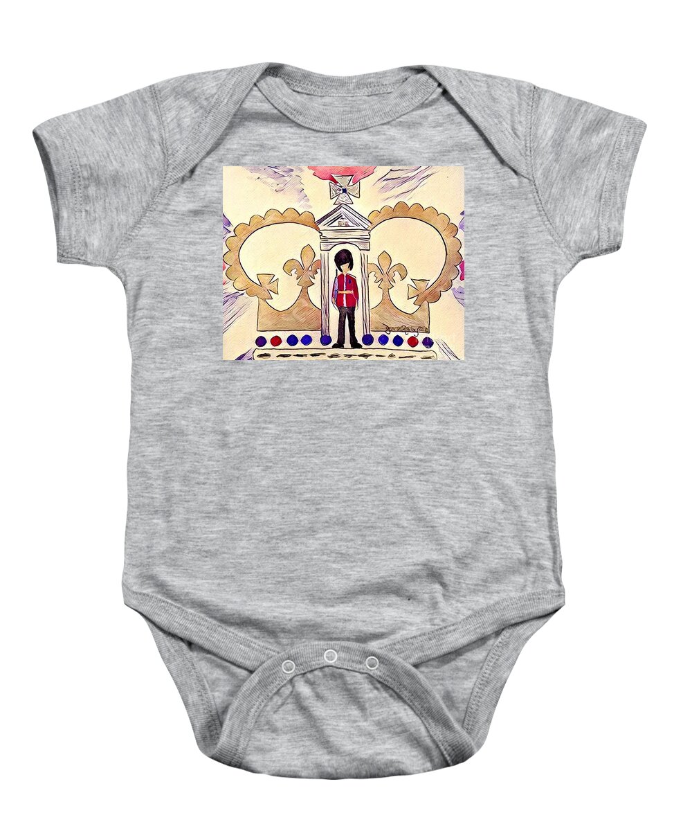 Great Britain Baby Onesie featuring the painting Unity - 10th in the Series by Denise Railey