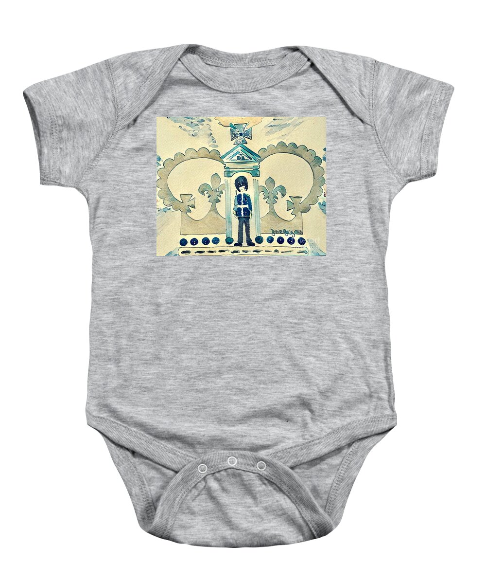 Great Britain Baby Onesie featuring the painting Unity - 6th in the Series by Denise Railey