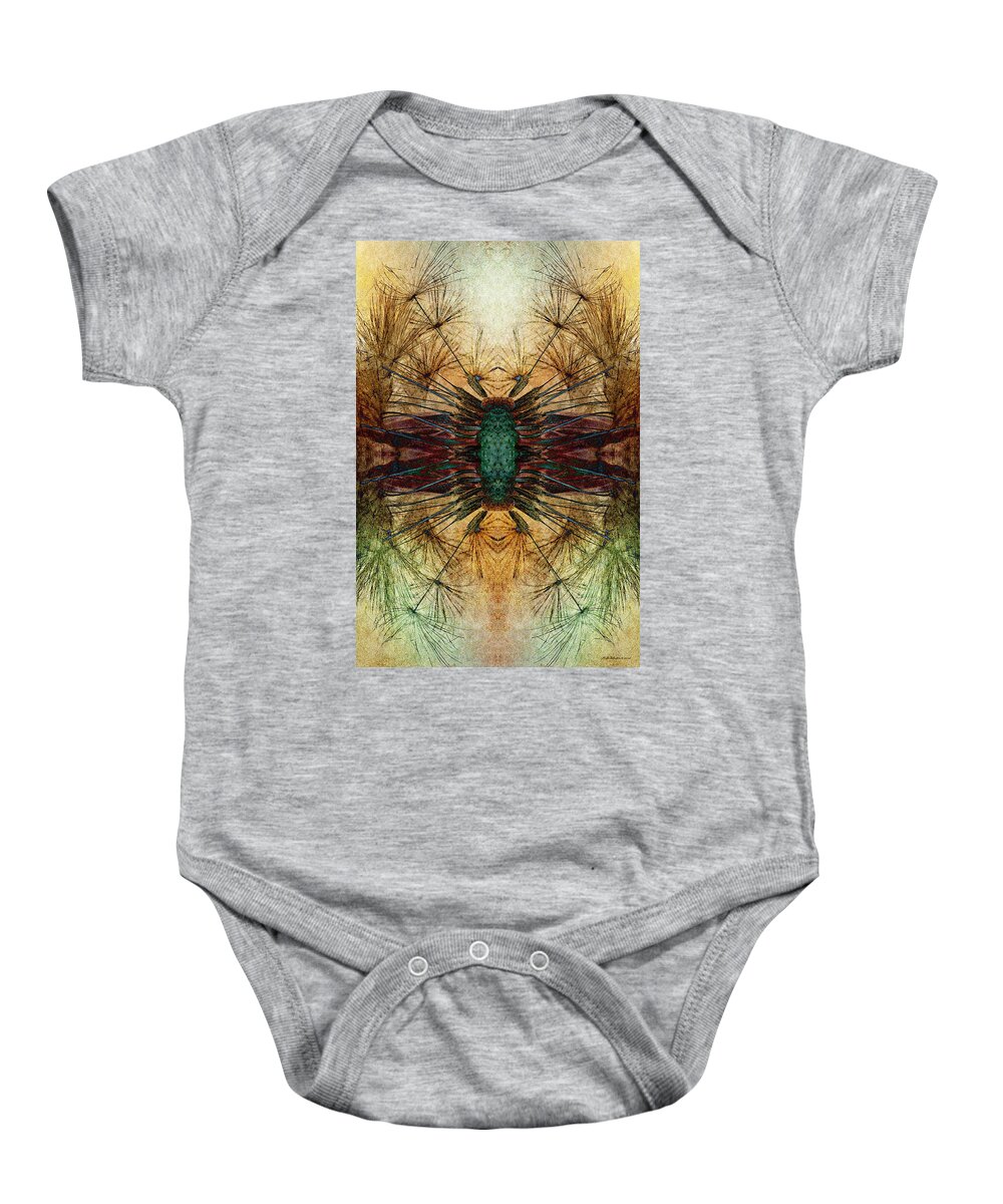 Dandelion Baby Onesie featuring the photograph Unseeded 23 by WB Johnston
